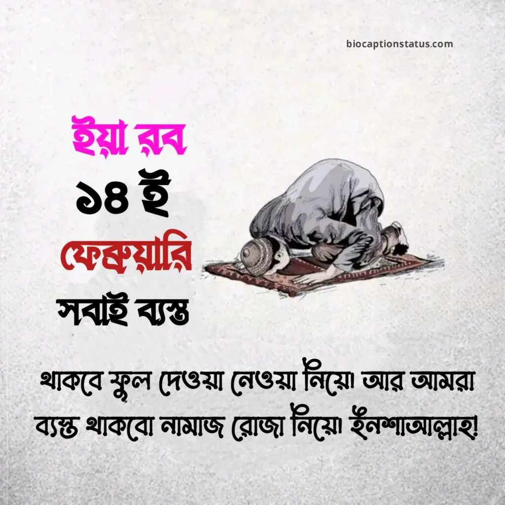১৪ই ফেব্রুয়ারি নিয়ে ইসলামিক স্ট্যাটাস