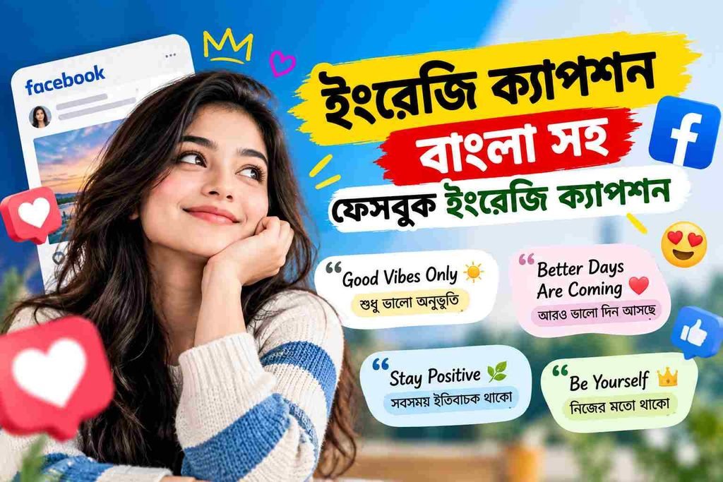 100+ ইংরেজি ক্যাপশন বাংলা সহ | ফেসবুক ইংরেজি ক্যাপশন | সেরা স্টাইল ক্যাপশন English