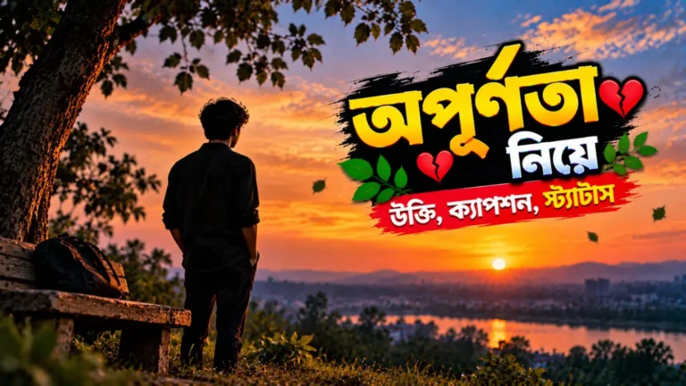 অপূর্ণতা নিয়ে উক্তি, ক্যাপশন, স্ট্যাটাস ও কিছু কথা