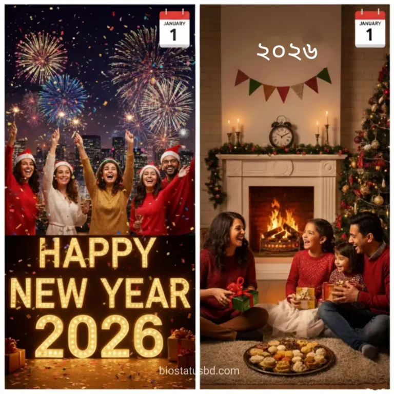 200+ নতুন বছর নিয়ে ক্যাপশন – নতুন বছরের শুভেচ্ছা মেসেজ – Happy New Year 2026