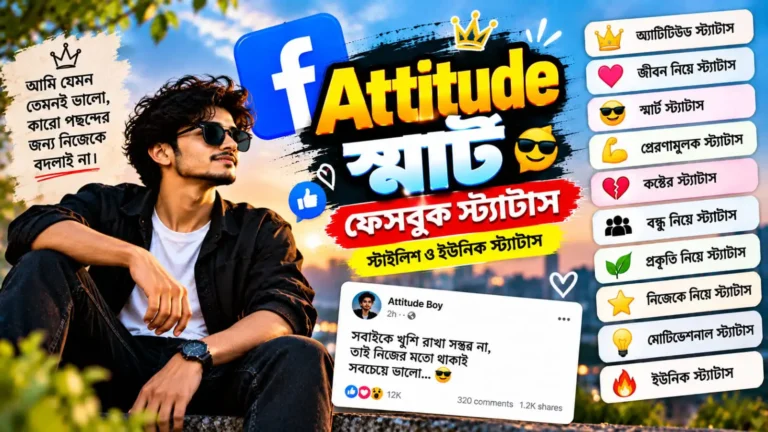 attitude স্মার্ট ফেসবুক স্ট্যাটাস 