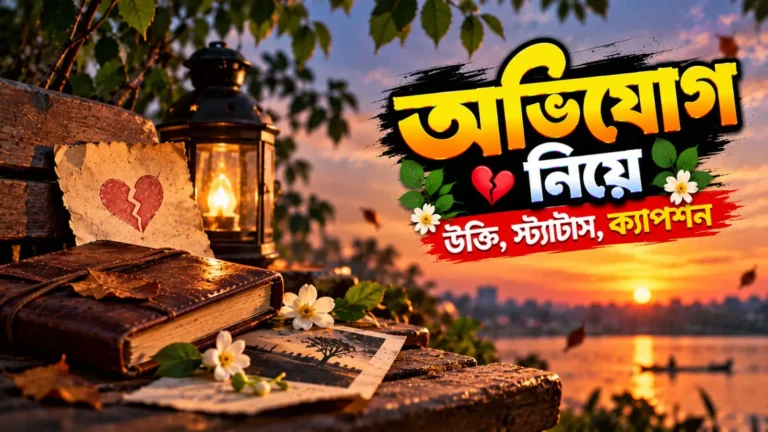 অভিযোগ নিয়ে উক্তি, স্ট্যাটাস, ক্যাপশন ও কিছু কথা