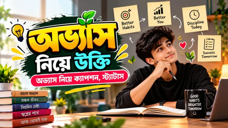 অভ্যাস নিয়ে উক্তি - অভ্যাস নিয়ে ক্যাপশন, স্ট্যাটাস