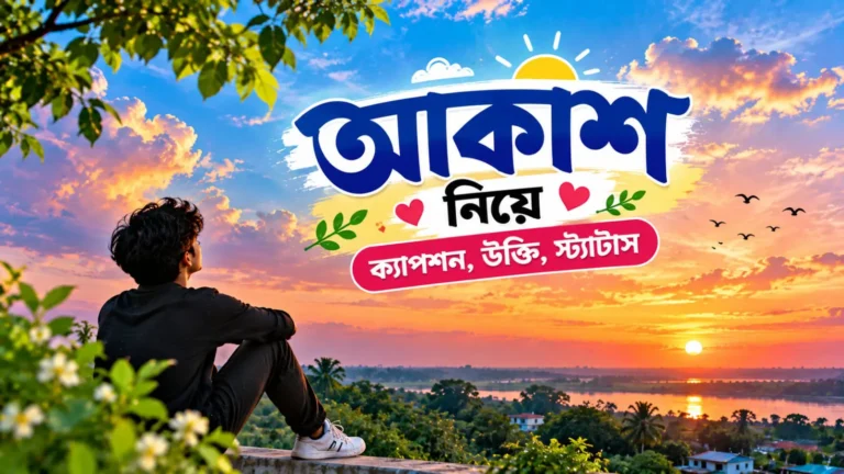 আকাশ নিয়ে ক্যাপশন - আকাশ নিয়ে ছোট ক্যাপশন - akash niye status