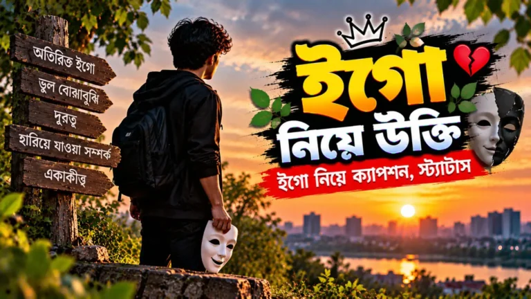 ইগো নিয়ে উক্তি - ইগো নিয়ে ক্যাপশন, স্ট্যাটাস