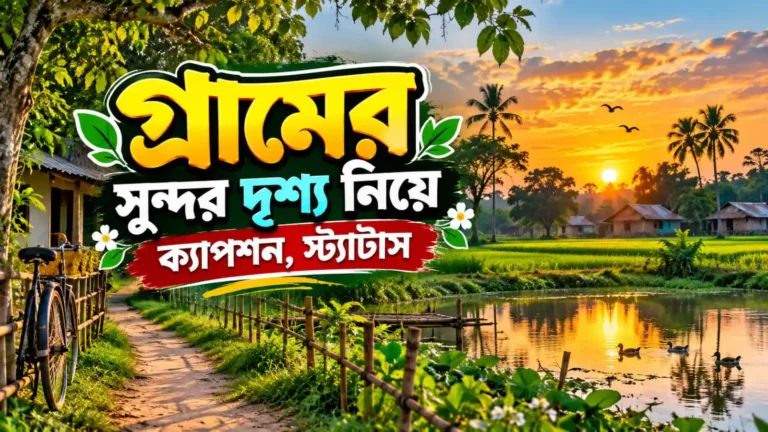 গ্রামের সুন্দর দৃশ্য নিয়ে ক্যাপশন, স্ট্যাটাস