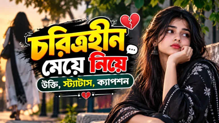চরিত্রহীন মেয়ে নিয়ে উক্তি, স্ট্যাটাস, ক্যাপশন