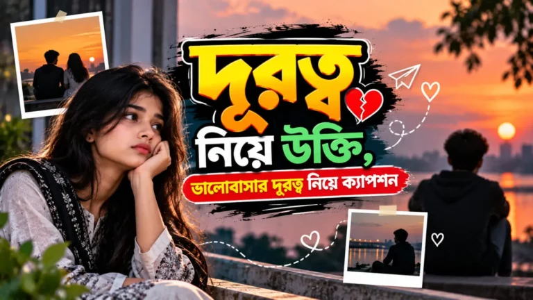 দূরত্ব নিয়ে উক্তি, ক্যাপশন - ভালোবাসার দূরত্ব নিয়ে ক্যাপশন