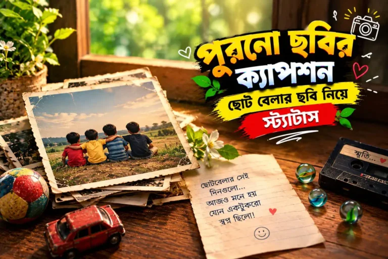 পুরনো ছবির ক্যাপশন - ছোট বেলার ছবি নিয়ে স্ট্যাটাস