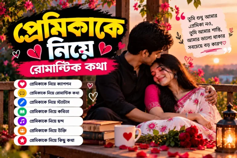 প্রেমিকাকে নিয়ে ক্যাপশন, কবিতা - প্রেমিকাকে নিয়ে রোমান্টিক কথা