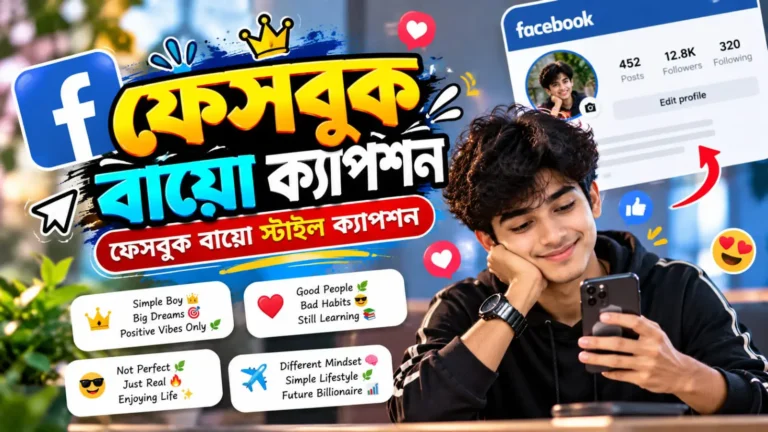 ফেসবুক বায়ো ক্যাপশন - বায়ো ক্যাপশন ফর ফেসবুক - ফেসবুক বায়ো স্টাইল ক্যাপশন