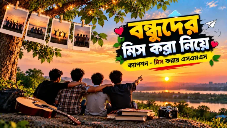 বন্ধুদের মিস করা নিয়ে ক্যাপশন - বন্ধুদের মিস করার এসএমএস