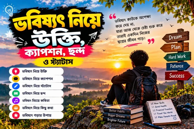 ভবিষ্যৎ নিয়ে উক্তি - ভবিষ্যৎ নিয়ে ক্যাপশন, ছন্দ ও স্ট্যাটাস