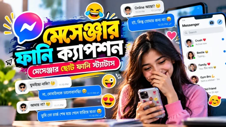 মেসেঞ্জার ফানি ক্যাপশন - মেসেঞ্জার ছোট ফানি স্ট্যাটাস
