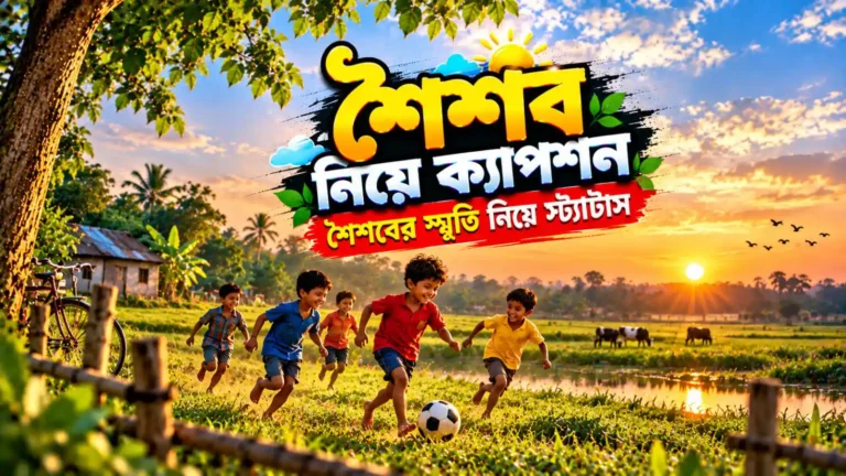 শৈশব নিয়ে ক্যাপশন - শৈশবের স্মৃতি নিয়ে স্ট্যাটাস