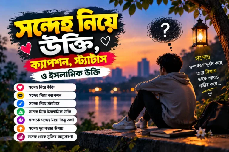 সন্দেহ নিয়ে উক্তি - সন্দেহ নিয়ে ক্যাপশন,স্ট্যাটাস ও ইসলামিক উক্তি