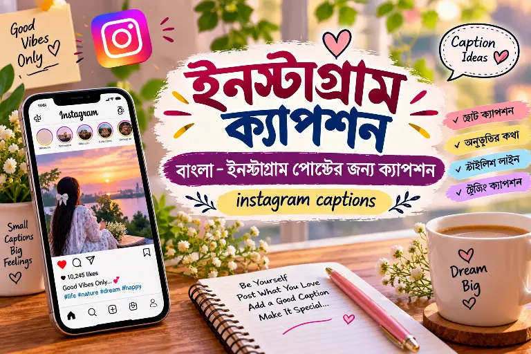 ইনস্টাগ্রাম ক্যাপশন বাংলা – ইনস্টাগ্রাম পোস্টের জন্য ক্যাপশন – instagram captions