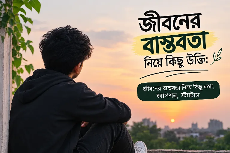 জীবনের বাস্তবতা নিয়ে কিছু উক্তি - জীবনের বাস্তবতা নিয়ে কিছু কথা, ক্যাপশন, স্ট্যাটাস