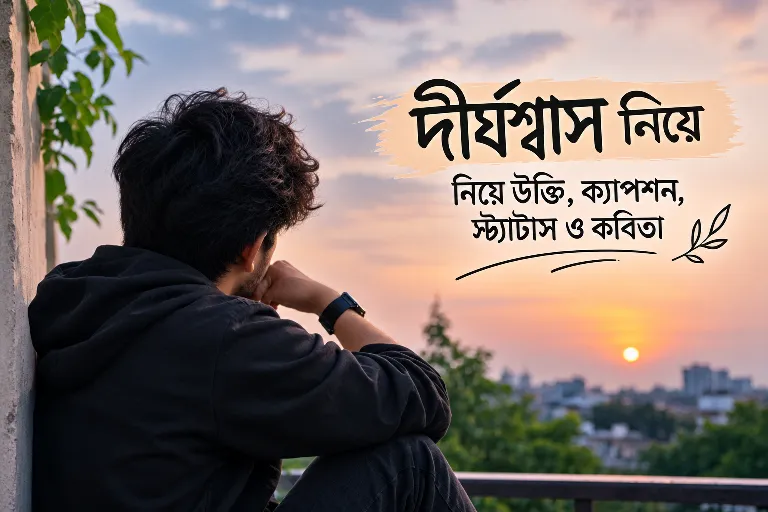 ৯০+ দীর্ঘশ্বাস নিয়ে উক্তি, ক্যাপশন, স্ট্যাটাস ও কবিতা