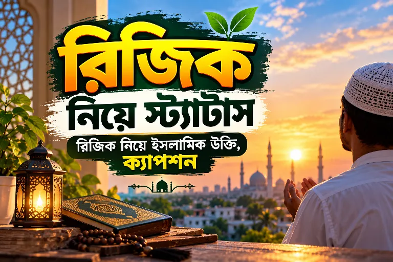 রিজিক নিয়ে স্ট্যাটাস - রিজিক নিয়ে ইসলামিক উক্তি, ক্যাপশন