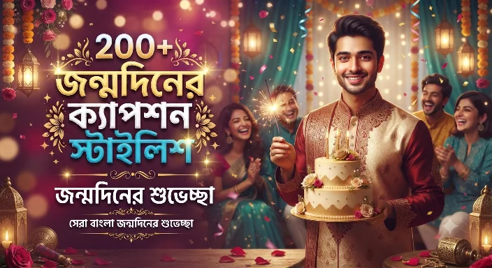 200+ জন্মদিনের ক্যাপশন বাংলা স্টাইলিশ – জন্মদিনের শুভেচ্ছা (ইংরেজি ও বাংলা)