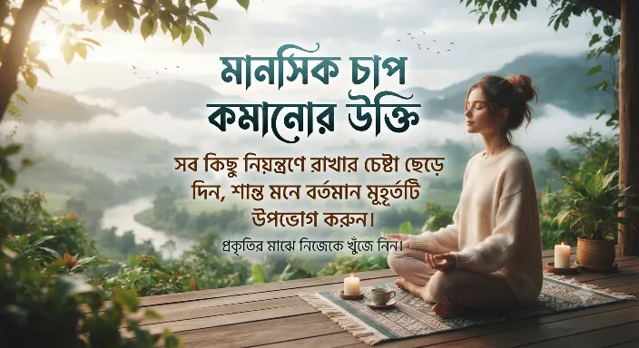মানসিক চাপ কমানোর উক্তি