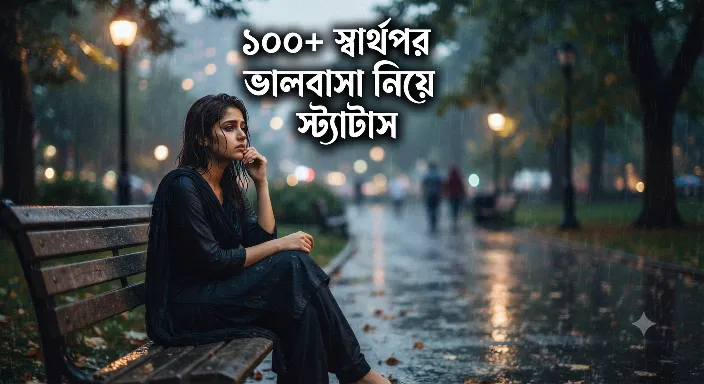 স্বার্থপর ভালবাসা নিয়ে স্ট্যাটাস - স্বার্থপর ভালোবাসা নিয়ে উক্তি